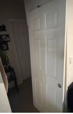 $100 obo- Two 6 Panel Closet Sliding Bypass Doors 30 Width x 80 Height  each