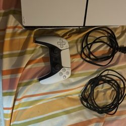 Ps5 with dualsense edge controller all cables two controllers ps5 slim
