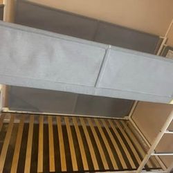 IKEA VITVAL bunk bed frame + under bed