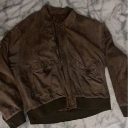 Lori Jacket Brwn Suede “made In Italy”