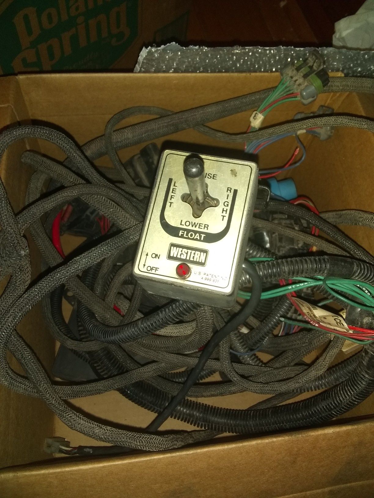 Free shipping 4 port complete western fisher snow plow harness 3 wire