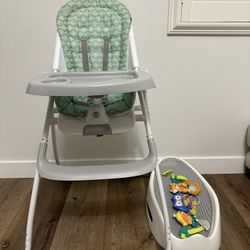 high chair baby bath and toy 