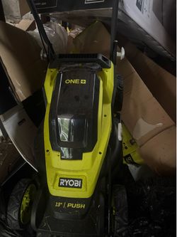 and: RYOBI 4.2 4.2 out of 5 stars (76) RYOBI 13 in. ONE+ 18 Volt Cordless Battery Walk Behind Push Lawn Mower
