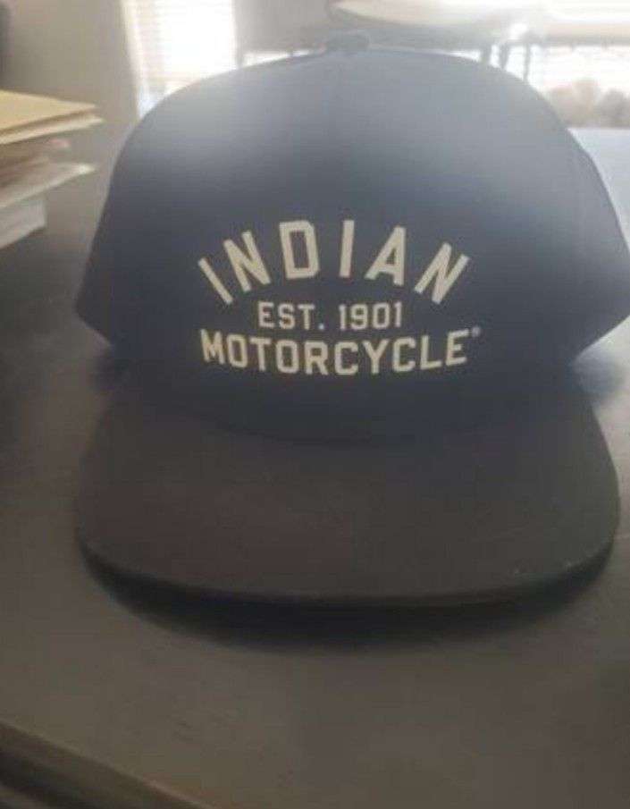 NWT Snapback Indian Motorcycle Hat Cap 