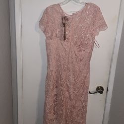 Pink Lace Dress