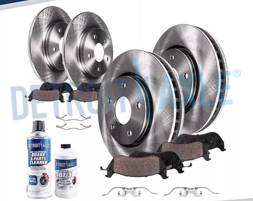 Front Rear Disc Rotors Ceramic Brake Pads Ford Escape