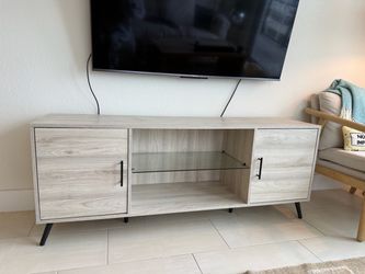 TV console table Light Oak