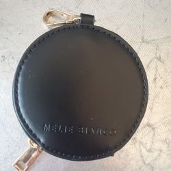 Melie Bianco Leather Coin Purse Keychain