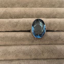 London blue topaz ring