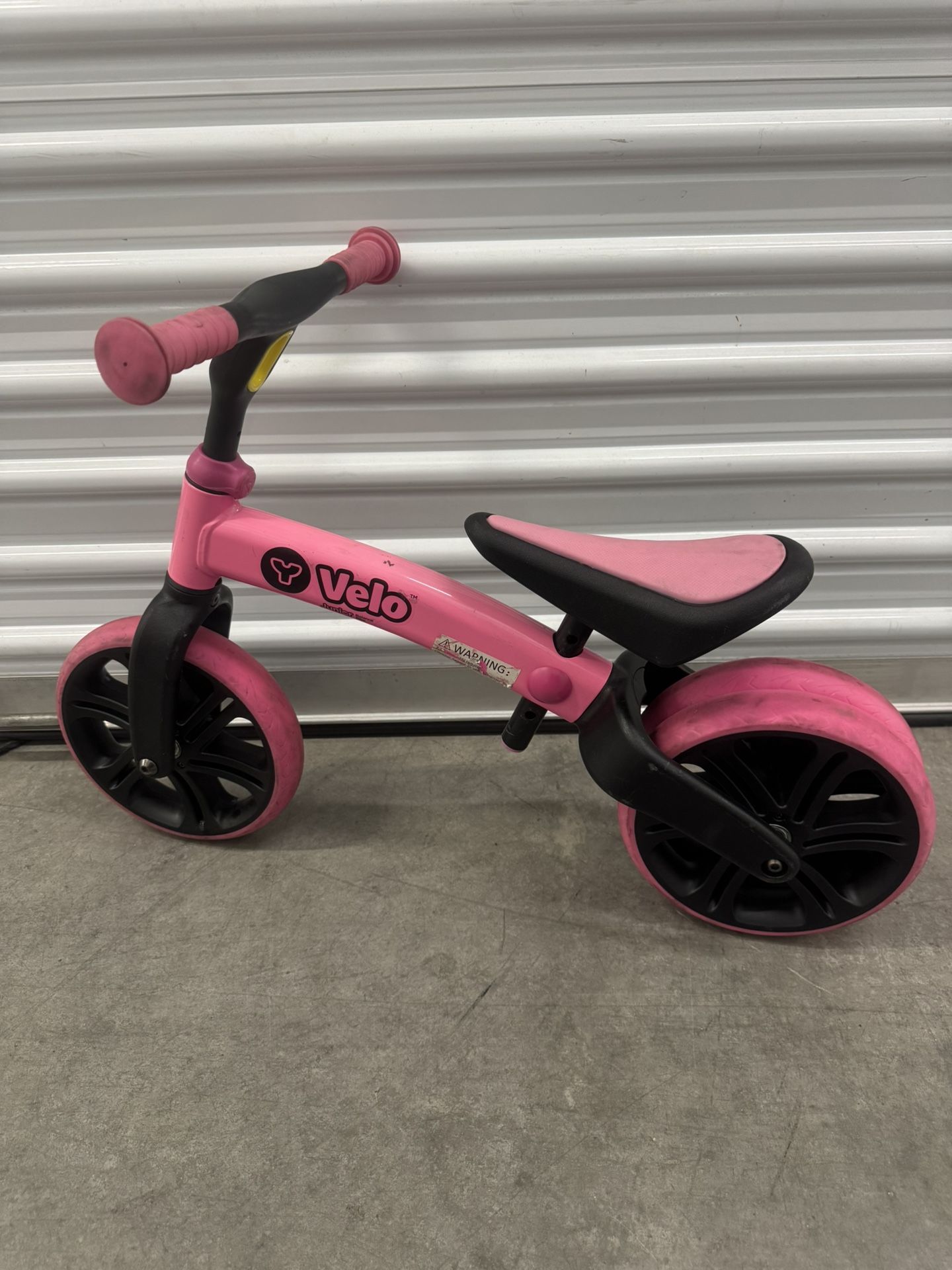 Balance Bike No-Pedal Yvolution Y Velo Junior Toddler 18 Mos to 4 Yrs