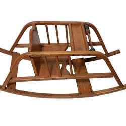 Happy Land Playthings Delphos Shoofly Baby Wooden Teeter Tot Bounce Rocker