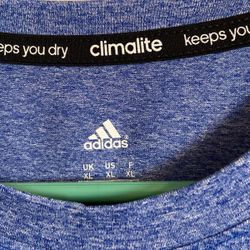 MENS XL ADIDAS SHIRT / Blue