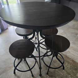 Rustic Table W/ 4 Chairs