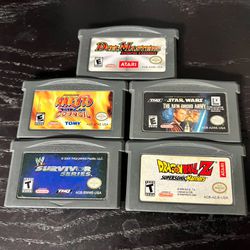 Game Boy Advanced Games Lot Of 5 