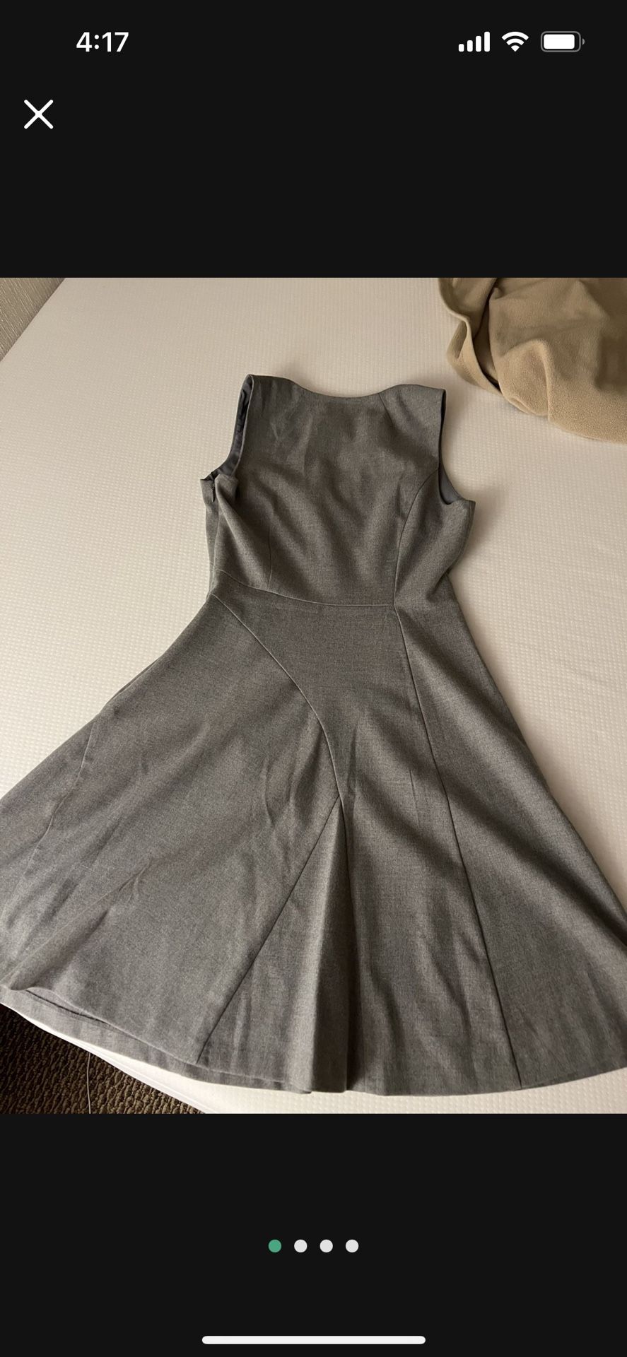 New, Banana Republic Petite Grey Dress, Size 00