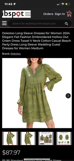 Dokotoo Long Sleeve L Dress