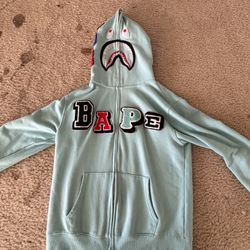 Bape Full Zip Up Multi Fonts ‘Sax’ Jacket
