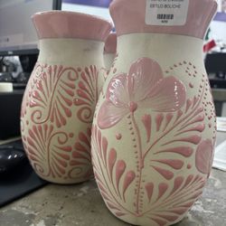 Pink Flower Vases 