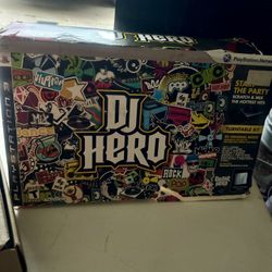 DJ Hero PlayStation 3 Game and Turntable. 