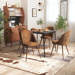 Homy Casa Fern 34" Folding Table Compact Space Saving, Black, Open Box