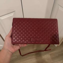Gucci micro guccissima wallet on strap