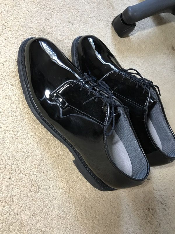 Bates lites back gloss dress shoes corframs men 10.5 10 1/2