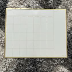 Calendar wipe board