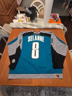 Teemu Selanne Signed San Jose Sharks Jersey Anaheim Ducks