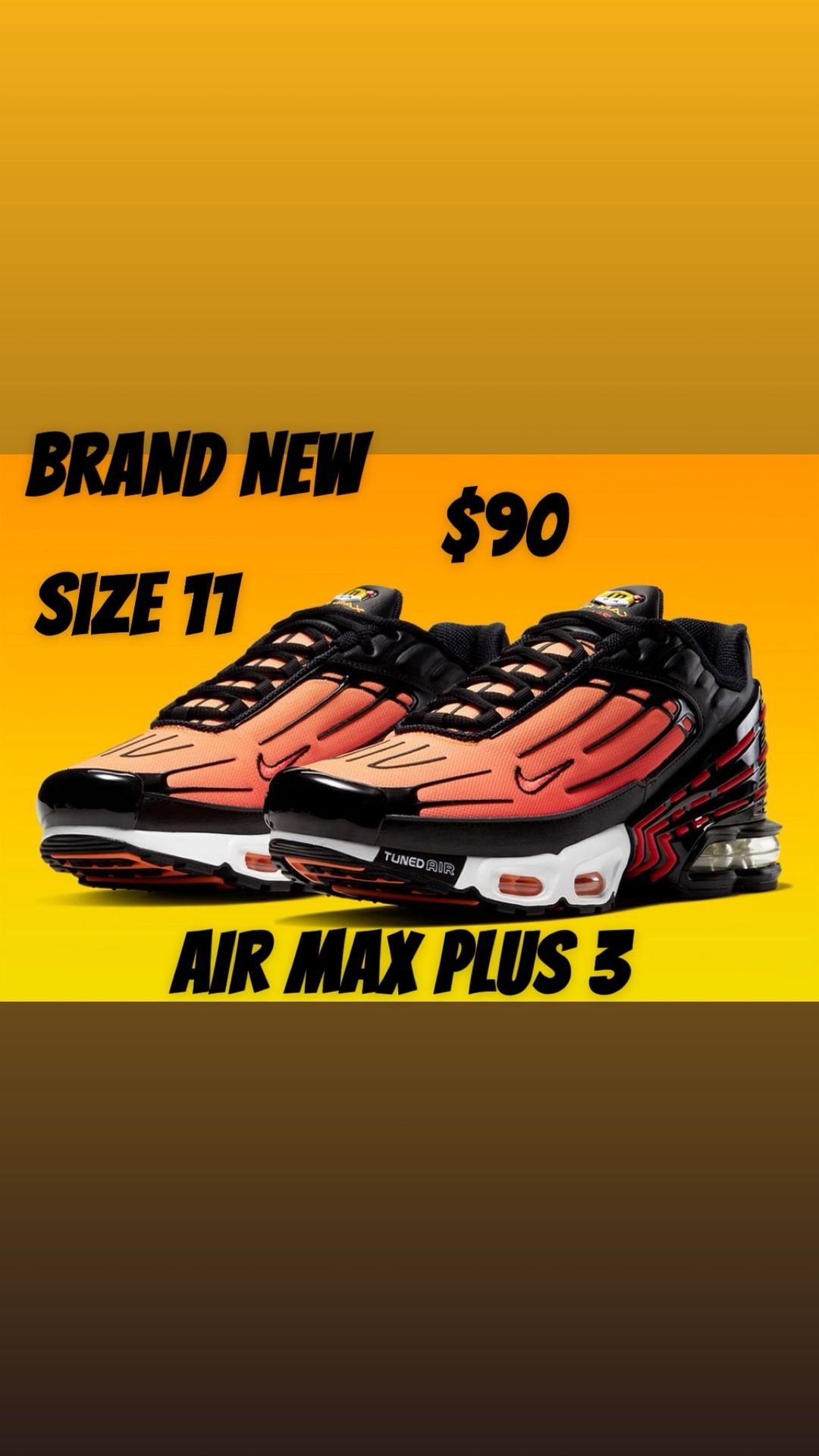 Nike Air Max Plus 3 Brand New Size 11 TN Tuned 90 95 97 Ltd