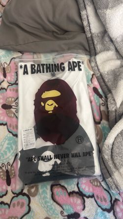 White and black bape shirt