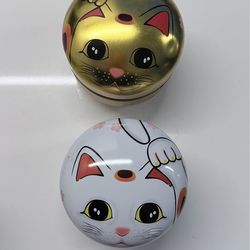 Japanese tea storage cans like new