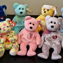 TY BEANIE BABIES BUNDLE - LOT OF 7