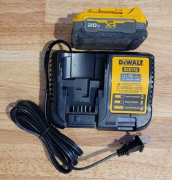 Dewalt 3.5ah used powerstack battery and new 2amp charger