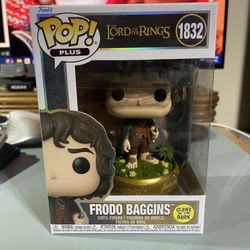 Funko Pop Plus Movies The Lord Of The Rings #1832 Frodo Baggins Glows In The Dark
