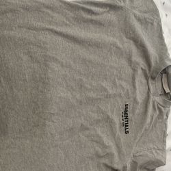 Essentials shirt gray  size medium
