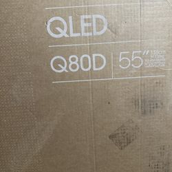 SAMSUNG 55-Inch QLED Q80D Series Smart TV QN75Q80D, Class, 4K, Quantum HDR+, w/Dolby Atmos, Object Tracking Sound Lite, Direct Full Array, Motion Xcel
