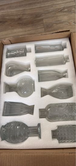 Glass Bud Vase Set of 22  Wedding Centerpieces for Tables,Mini Clear Bud Va