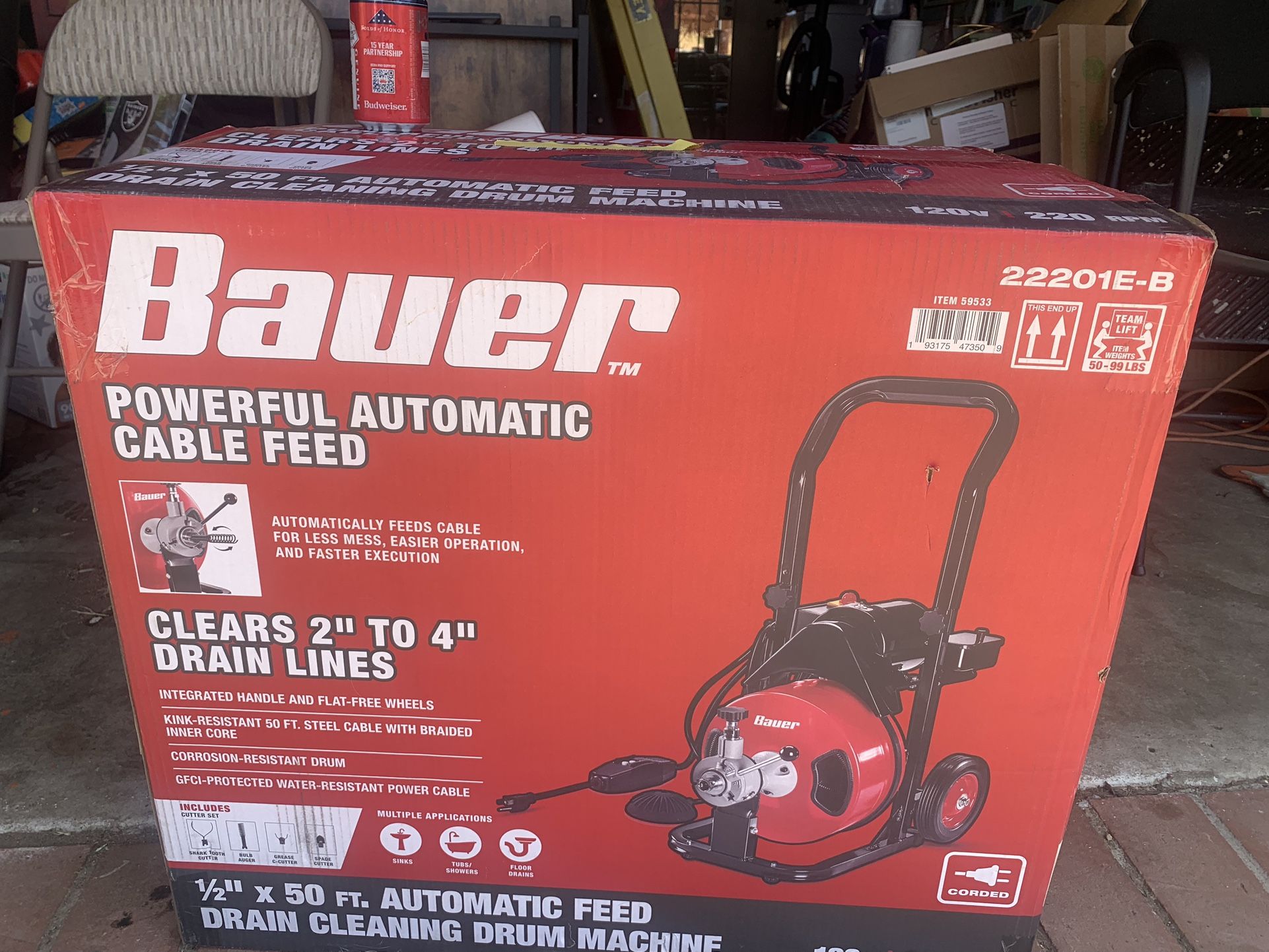 Power Snake 50 Ft X 1/2 In $ 275