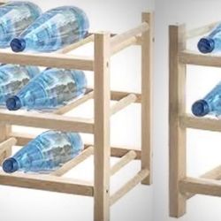 Two Hutten 9-Bottle wine racks