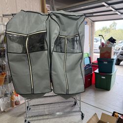 Garment Rack w/ 4 Garment Bags