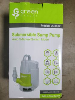 Submersible sump pump