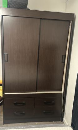Dark brown armoire