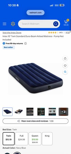 Intex 10” Inflatable Mattresses