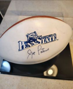 Autographed Signed Nike Nsb Penn State Joe Paterno Football.