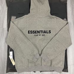 🔥 FEAR OF GOD ESSENTIALS HOODIE – DARK OATMEAL – SIZE M (NEW)