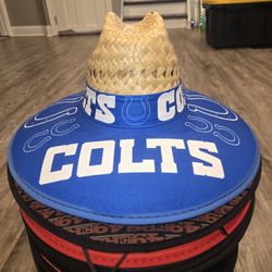 Indianapolis Colts Straw Hat Sombrero Cap Beach Festival Pool Summer Sports tools Lawn Party Gorra 