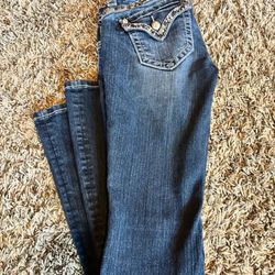 Size 25 Miss Me Rhinestone Jeans 