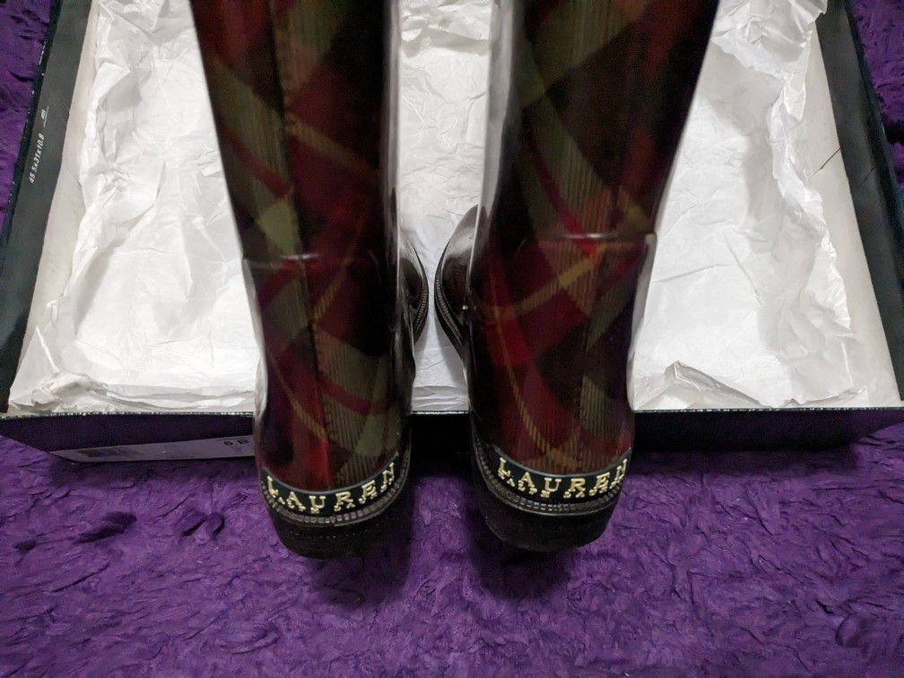 Ralph Lauren Rain Boots Size 6