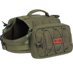 Onetigris Dog Tactical Backpack with Side Pockets Green, Medium *BRAND NEW*