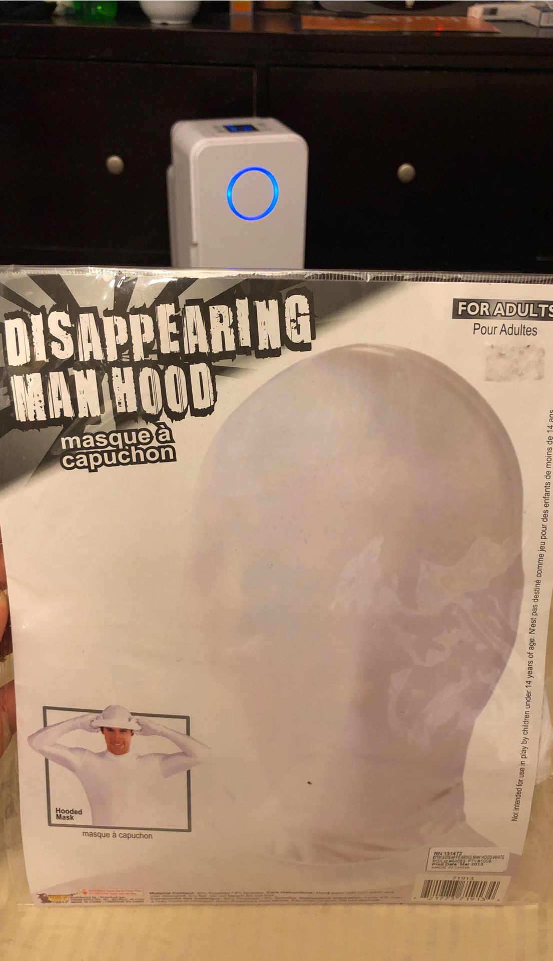 Halloween costumes- Disappearing Mask